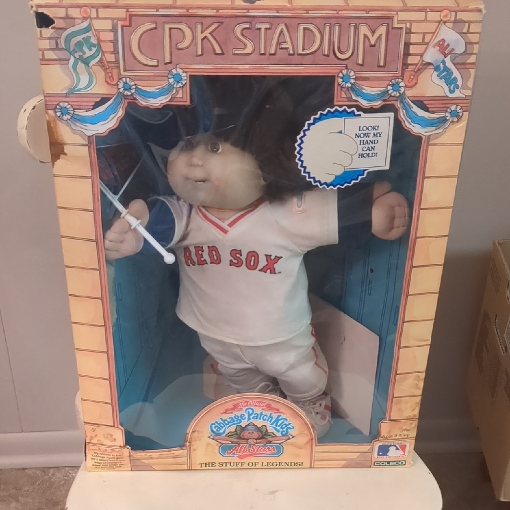 Cabbage Patch Kids Red Sox Doll with Blue Hair